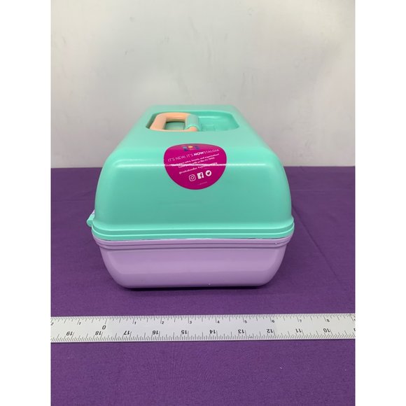 Caboodles Pastel Models 5626 mold 4508 Made in the USA, Retro Travel Make-up Cas - Picture 9 of 14